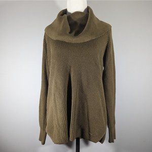 Michael Kors Olive/Brown Chunky Cowl Neck Sweater Women's Size S